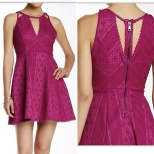 Free People Elegant Magenta Sleeveless Dress